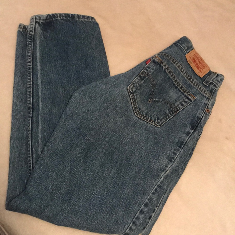 Levi Vintage Classic Relaxed 550 Denim Mom Jeans